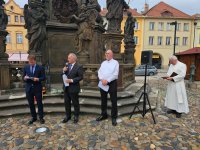 : Botschafter Andreas Kühne bei seiner Rede. . Foto: Richard Šulko